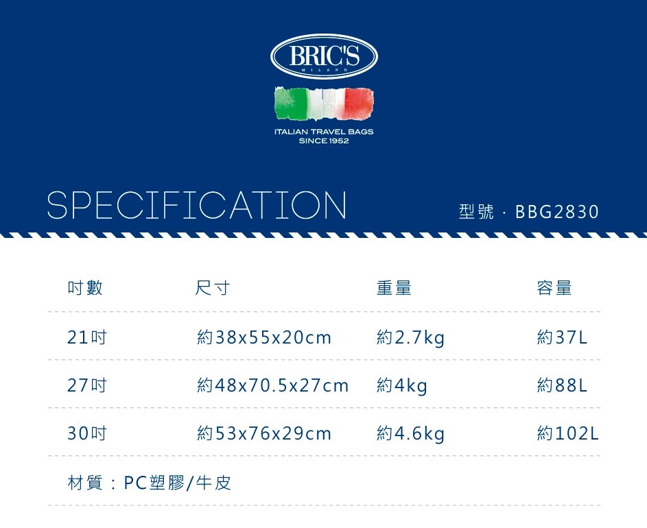 【BRIC'S】BBG2830 Bellagio 21吋登機箱 | 趣買購物