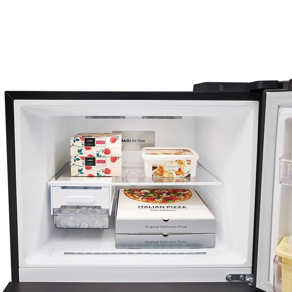 【LG 樂金】WiFi 智慧變頻雙門冰箱 夜墨黑 / 461L (冷藏361/冷凍100) GN-HL460EB