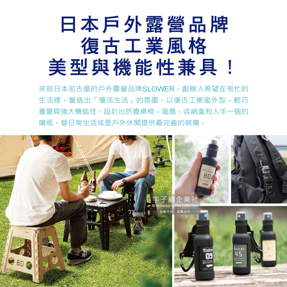 【日本 SLOWER】戶外防疫密封防漏噴霧隨身分裝瓶50ml空瓶(矽膠護套附扣環)