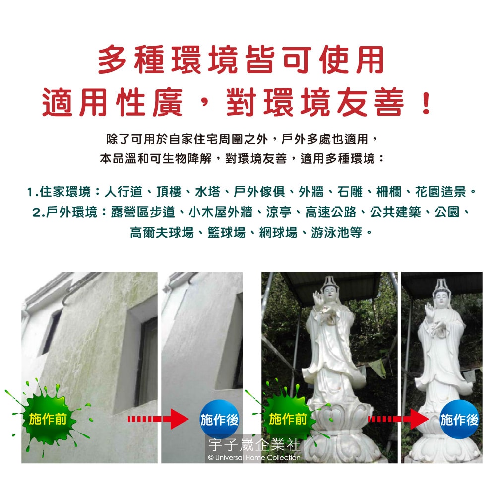 【吹苔清】除青苔清潔劑(2公升大罐裝)