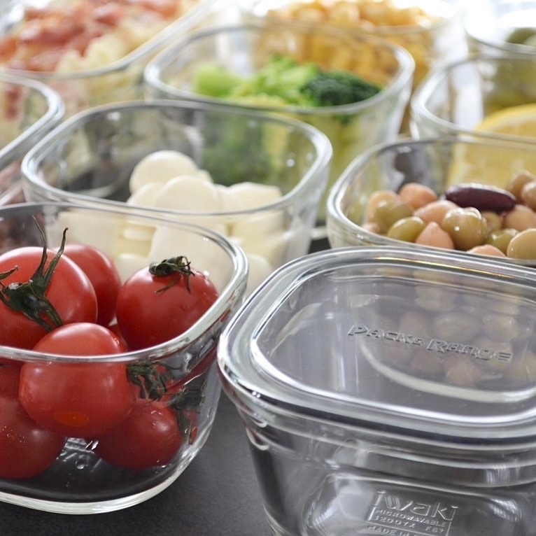 【iwaki】日本玻璃麗茶急須茶壺+4入200ml玻璃微波盒-5入組(原廠總代理)