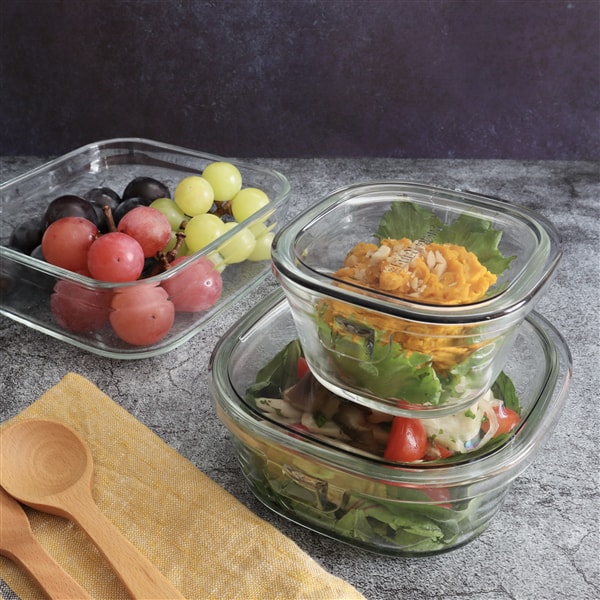 【iwaki】日本玻耐熱玻璃微波保鮮盒三入組(450ml×3)(原廠總代理)