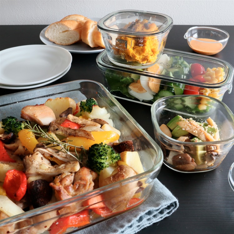 【iwaki】日本玻璃麗茶急須茶壺+4入200ml玻璃微波盒-5入組(原廠總代理)