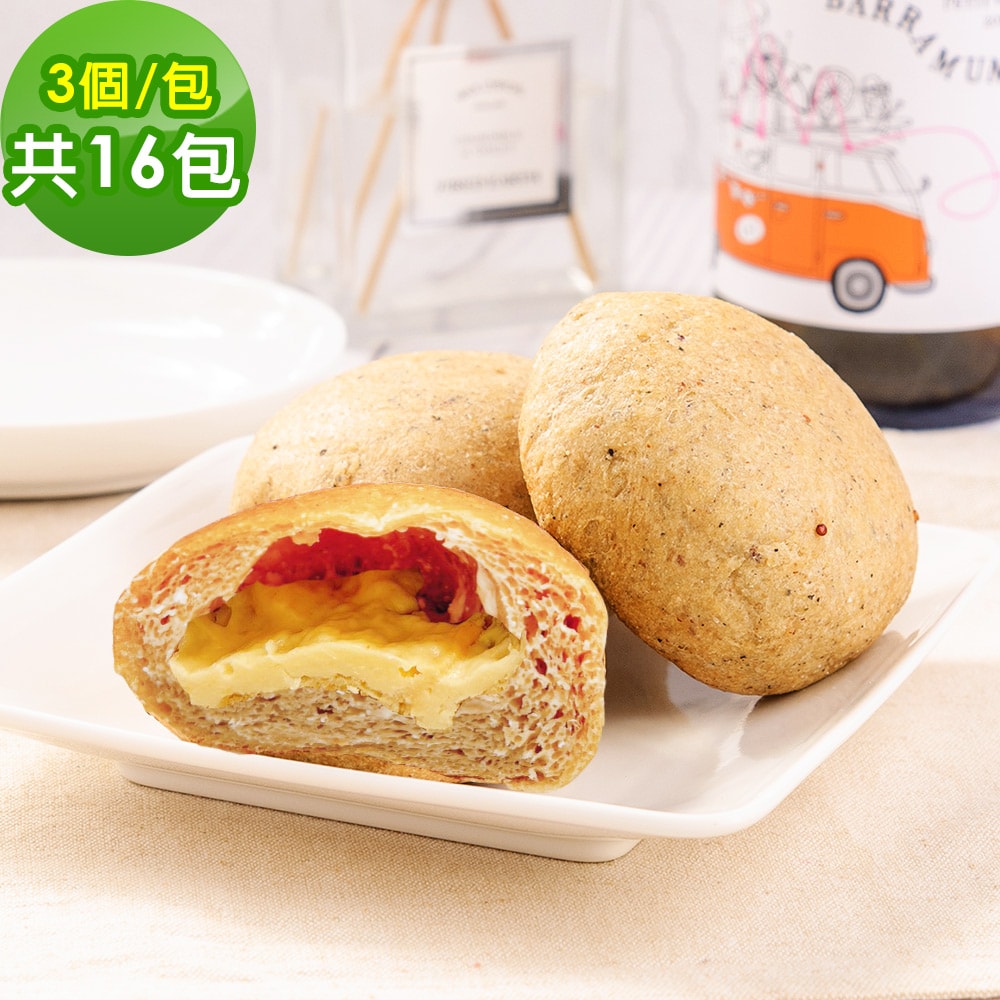 【i3微澱粉】低糖好纖手工麵包-乳酪小餐包48顆(271控糖配方 麵包 高蛋白)(7個工作天出貨)