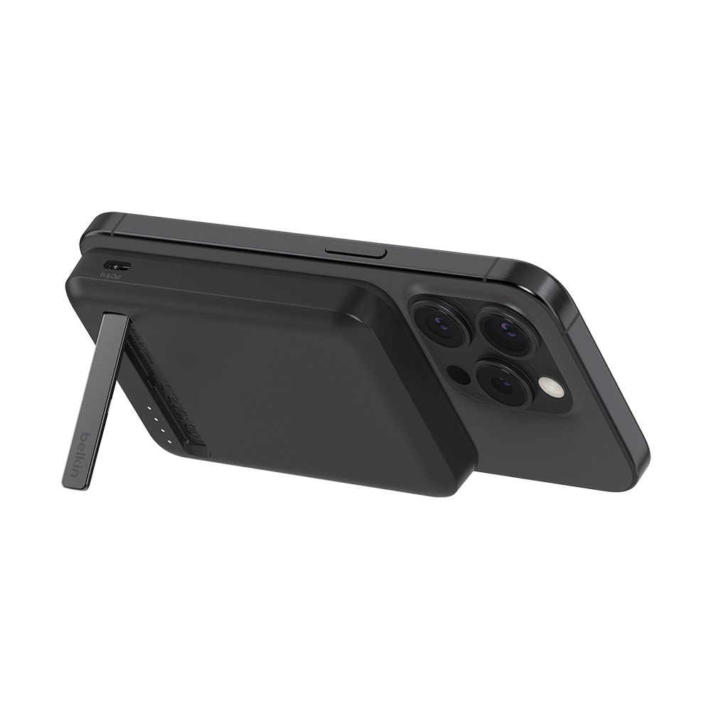 【BELKIN】BoostCharge Pro Qi2 磁吸無線充電行動電源5000mAh (內附1M雙USB-C線) BPD006