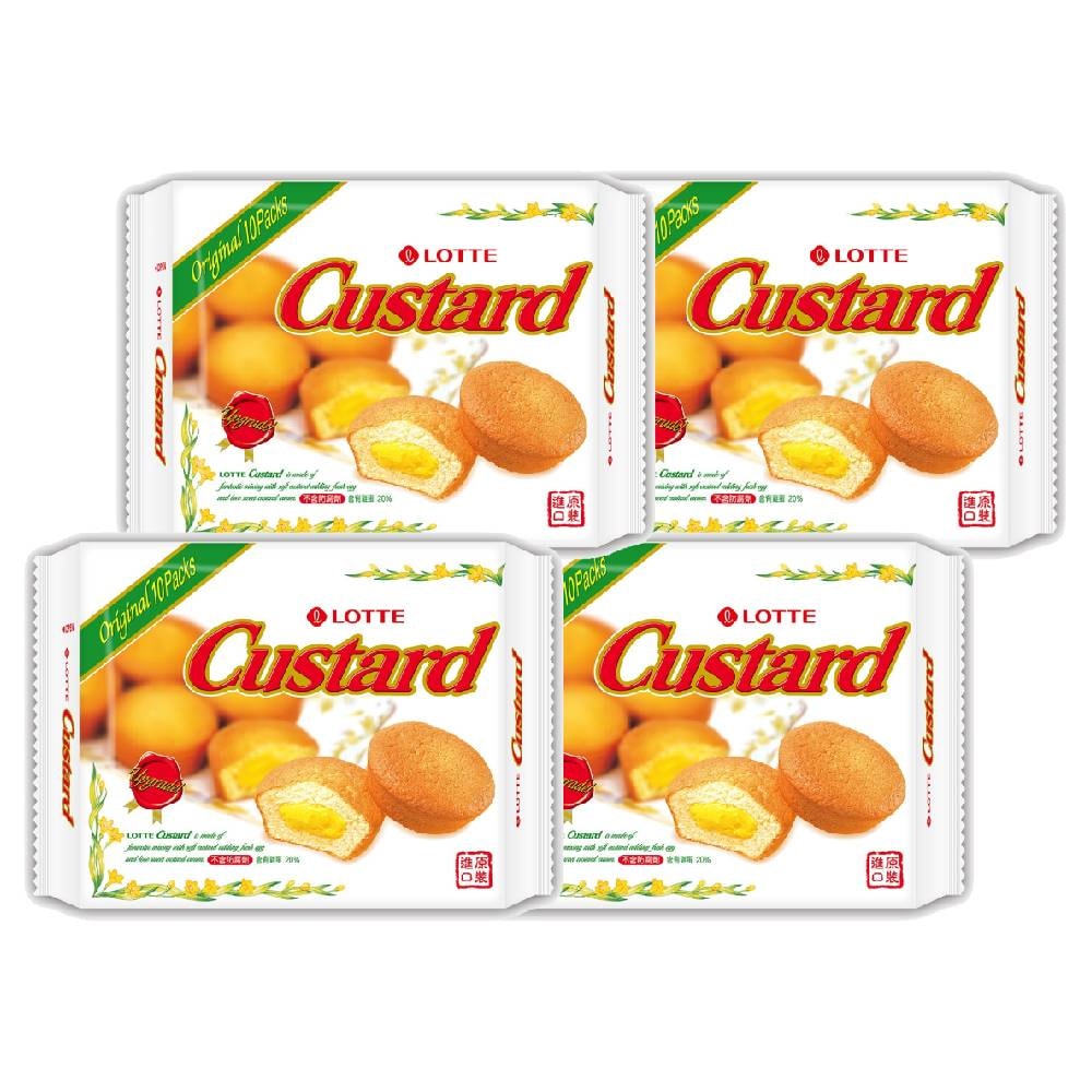 【Lotte 樂天】蛋黃派x4袋(10顆/袋)