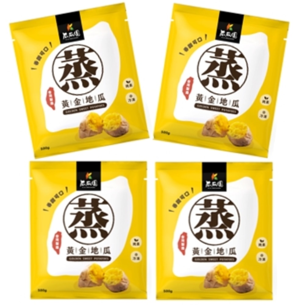 【瓜瓜園】蒸黃金地瓜4包(500g/包)