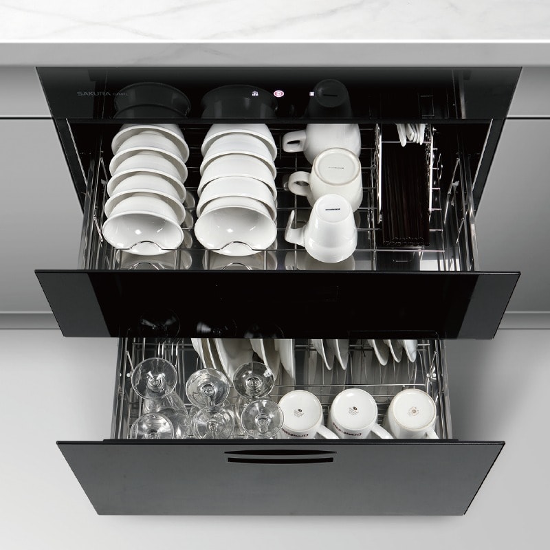 【SAKURA 櫻花】嵌門板型落地式殺菌烘碗機Q7697L(基本安裝原廠保固)