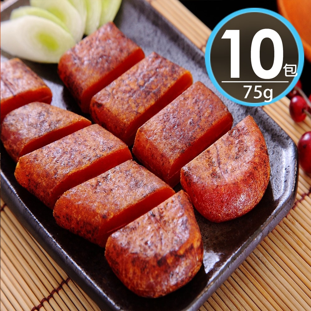 【華得水產】碳烤一口包野生烏魚子10包組(75g/包)