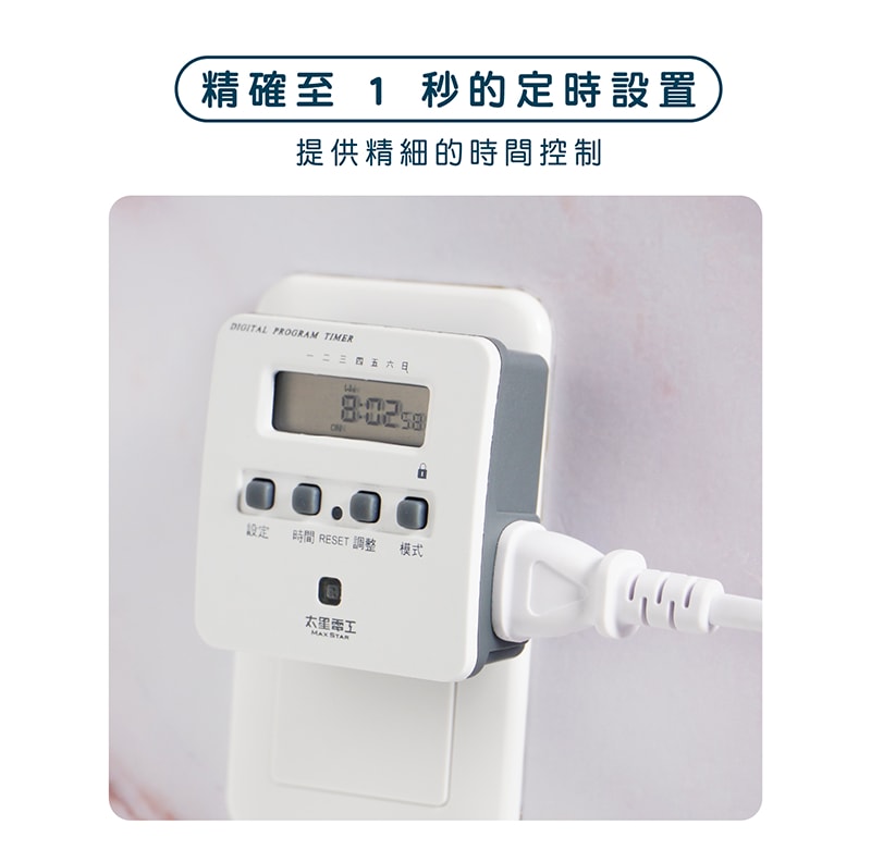 【太星電工】省電家族袖珍型數位式定時器 OTM304A