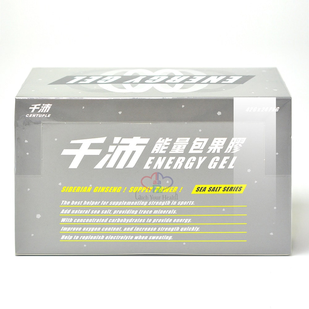 【CENTUPLE 千沛】能量包果膠 42gx24包/1盒 (元氣海鹽+海鹽沙士口味)