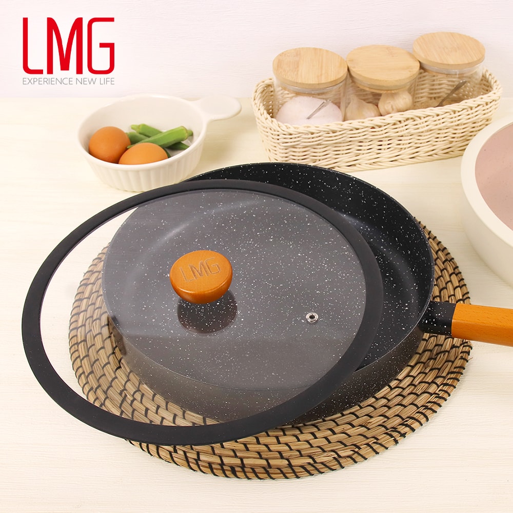【LMG】雪藏系列不沾平底鍋28cm(含蓋)