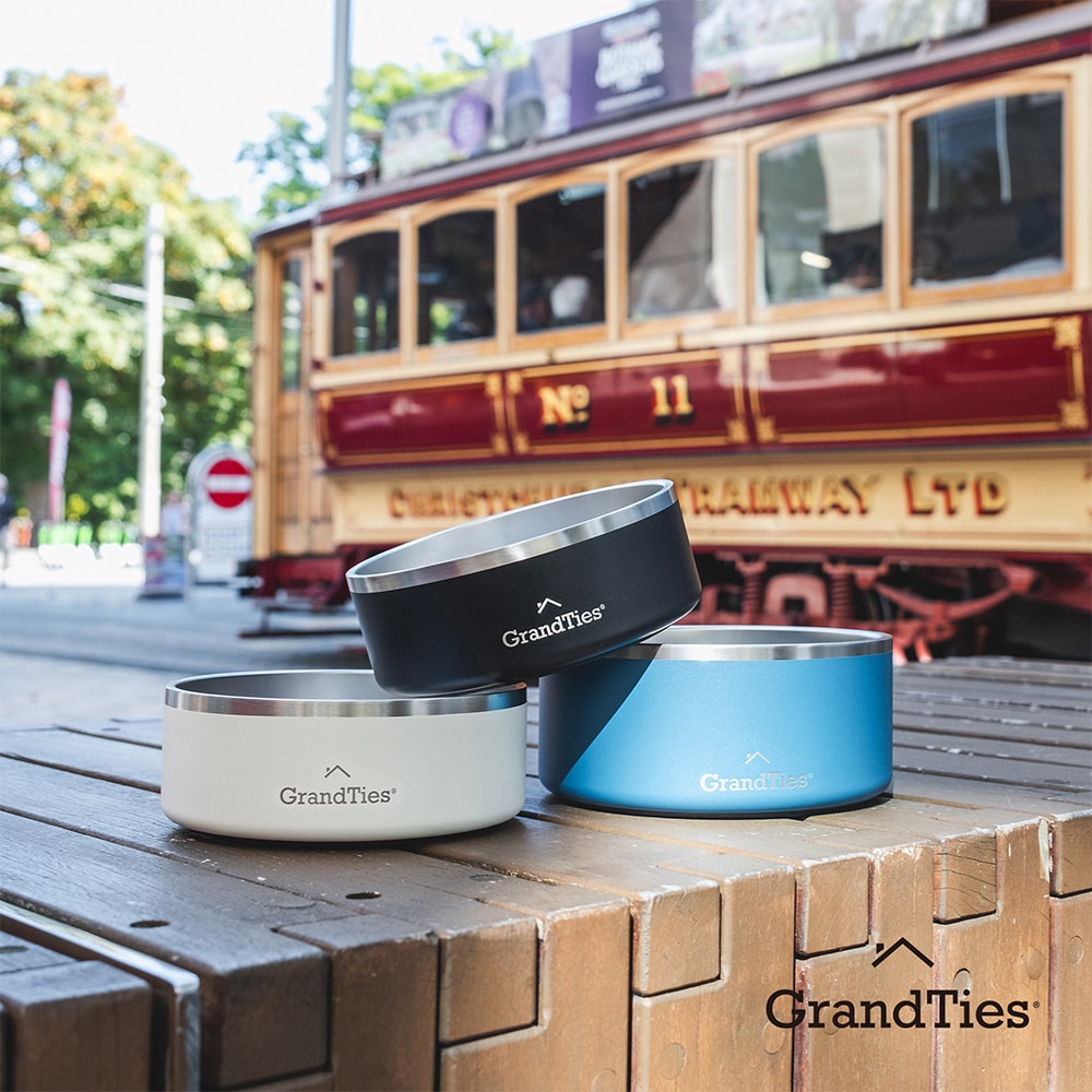 【GrandTies】1890ML真空雙層不鏽鋼寵物碗/狗碗/貓碗(GT022211901)20公分口徑
