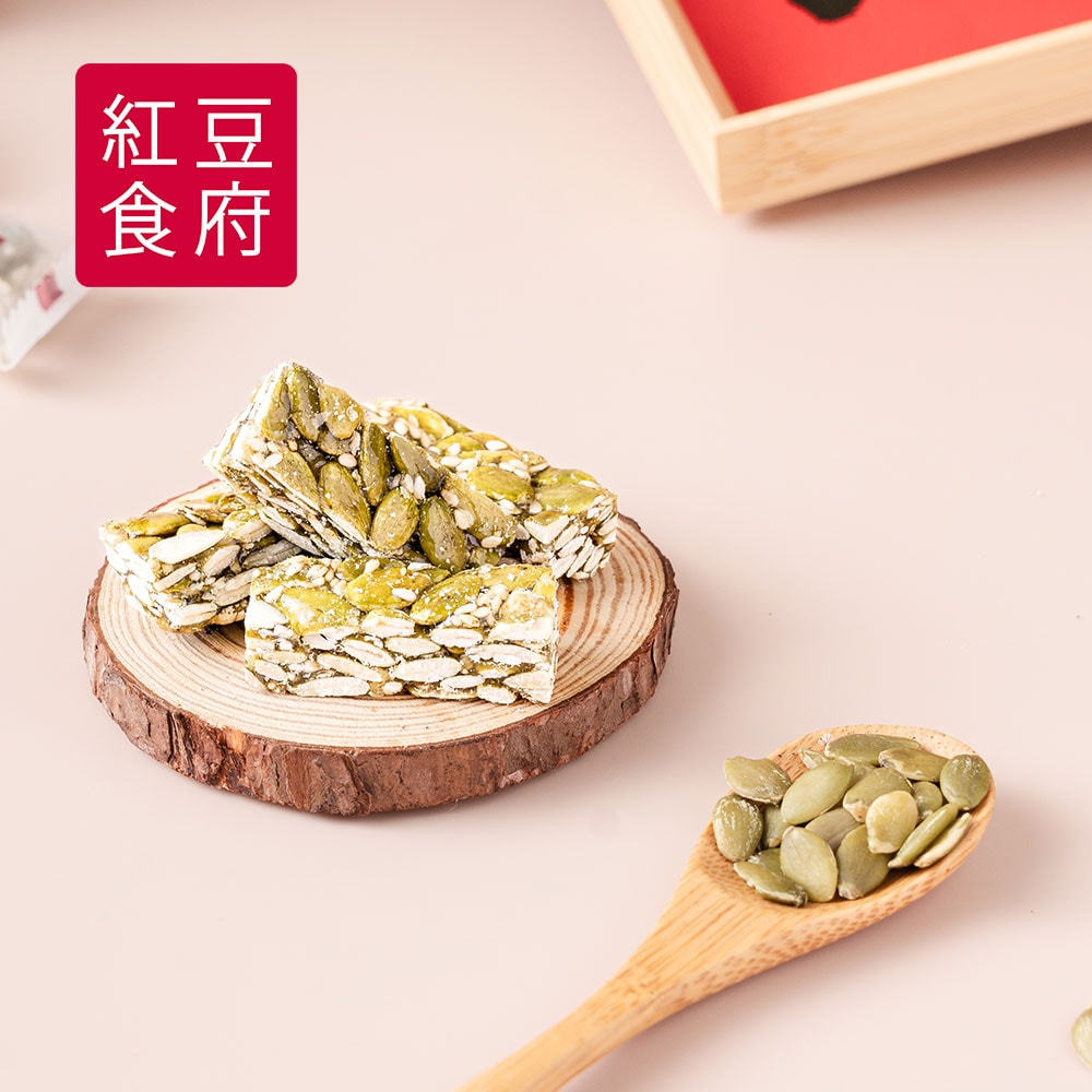 【紅豆食府】南瓜子酥糖(80g/盒，共4盒)(過年/禮盒)