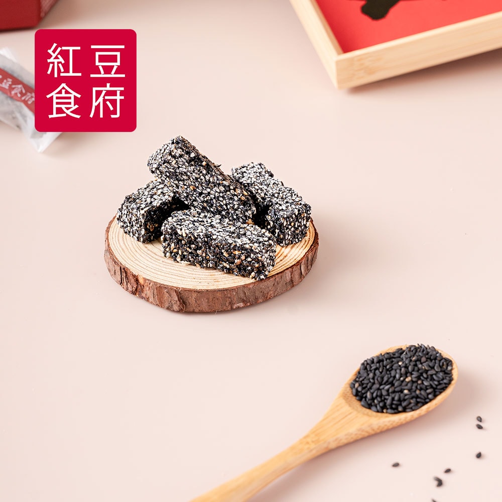 【紅豆食府】黑芝麻酥糖(80g/盒，共4盒)(過年/禮盒)