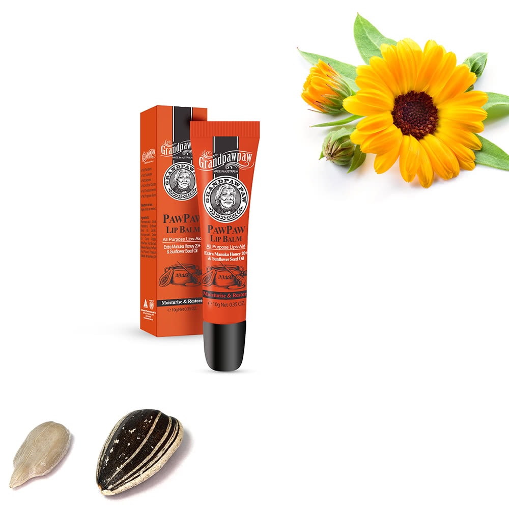 【澳洲 Grandpawpaw】木瓜護唇膏含曼努考蜂蜜葵花籽油(4 入組 10g/條)