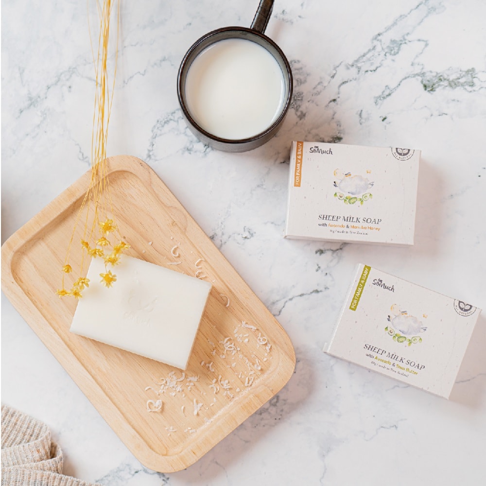【壽滿趣】【壽滿趣】Somuch紐西蘭綿羊乳護膚皂80gm(麥蘆卡蜂蜜3+乳油木果3)