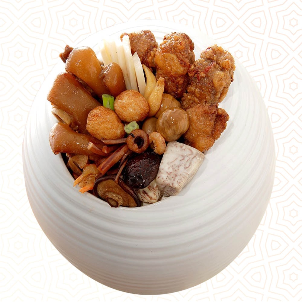 【呷七碗】(限定)超人氣海陸年菜5道組(佛跳牆+東坡肉+蹄膀+櫻花蝦米糕+醉蝦)(年菜/年貨)