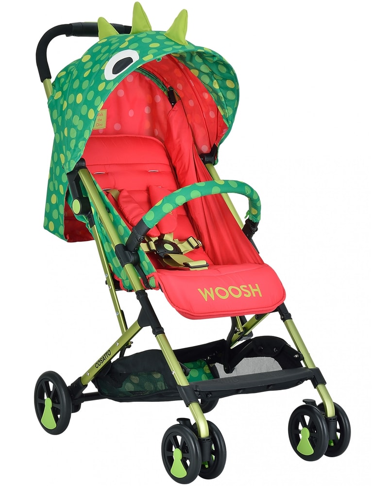 【HTGC】綠恐龍鋁合金嬰兒車(單手秒收/鋁合金車架/單腳剎車/170度平躺)嬰兒車/推車/手推車/娃娃車/多功能推車