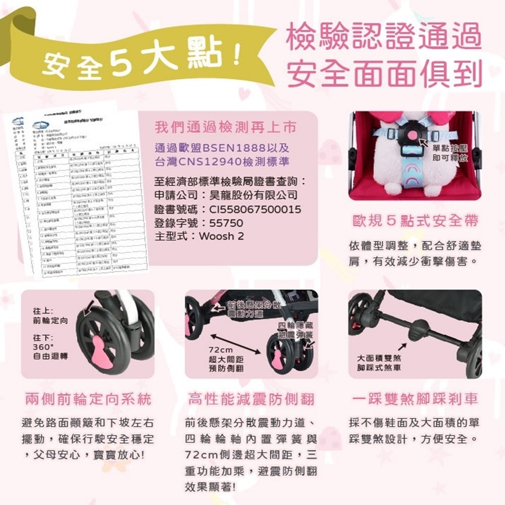 【HTGC】多功能鋁合金推車(單手秒收/鋁合金車架/單腳剎車/170度平躺)嬰兒車/推車/手推車/娃娃車/多功能推車