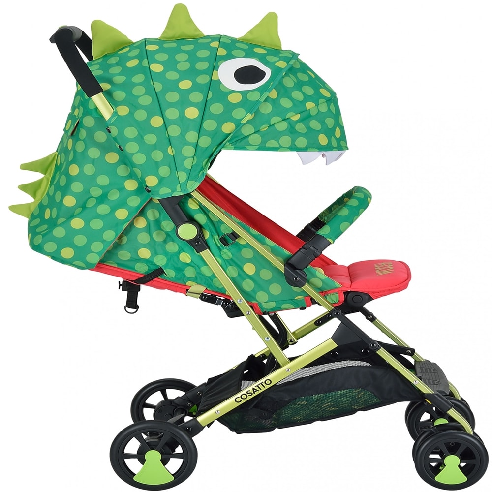 【HTGC】綠恐龍鋁合金嬰兒車(單手秒收/鋁合金車架/單腳剎車/170度平躺)嬰兒車/推車/手推車/娃娃車/多功能推車