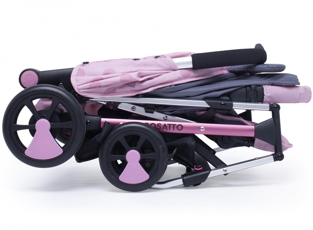 【HTGC】粉兔兔鋁合金嬰兒車(單手秒收/鋁合金車架/單腳剎車/170度平躺)嬰兒車/推車/手推車/娃娃車/多功能推車