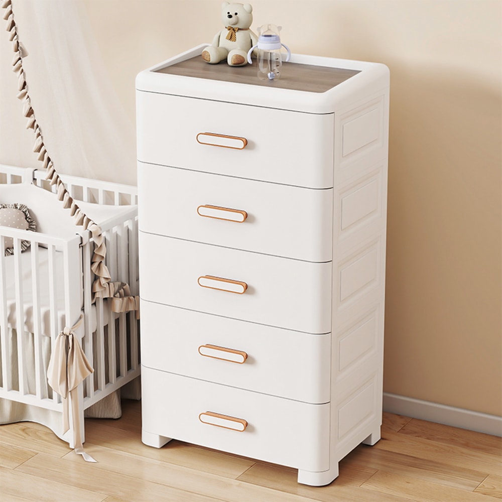 【style 格調】55面寬雙色置物頂板五層收納櫃(床頭櫃 斗櫃 衣物收納 抽屜櫃 置物櫃 )-最後出貨日2/4