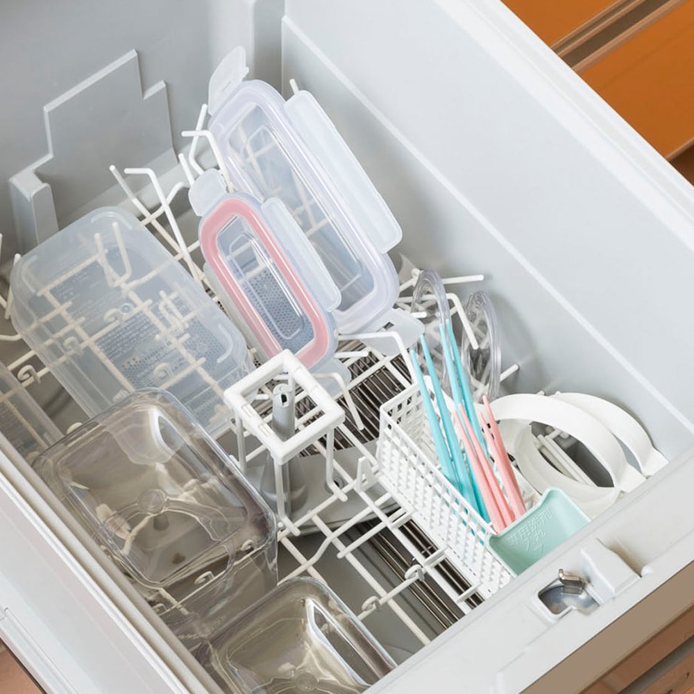 【Lustroware】日本岩崎日本製可套疊防漏微波保鮮盒-1.3L(原廠總代理)