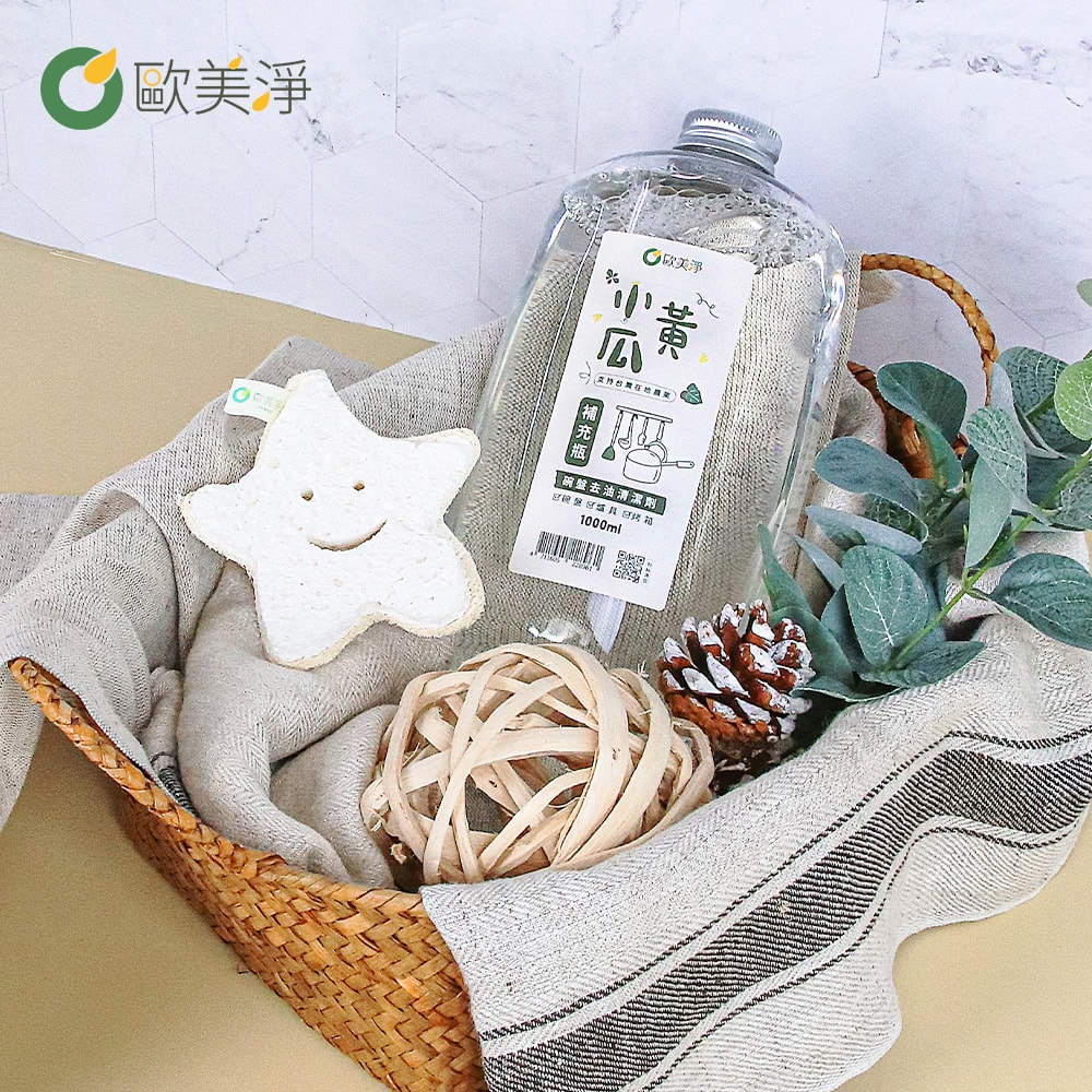 【ohmagic歐美淨】碗盤清潔組|小黃瓜植萃清潔劑(小黃瓜500ml+小黃瓜1000ml*2)