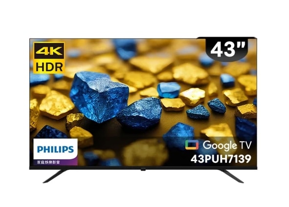 【Philips 飛利浦】43型4K Google TV 智慧顯示器(43PUH7139)
