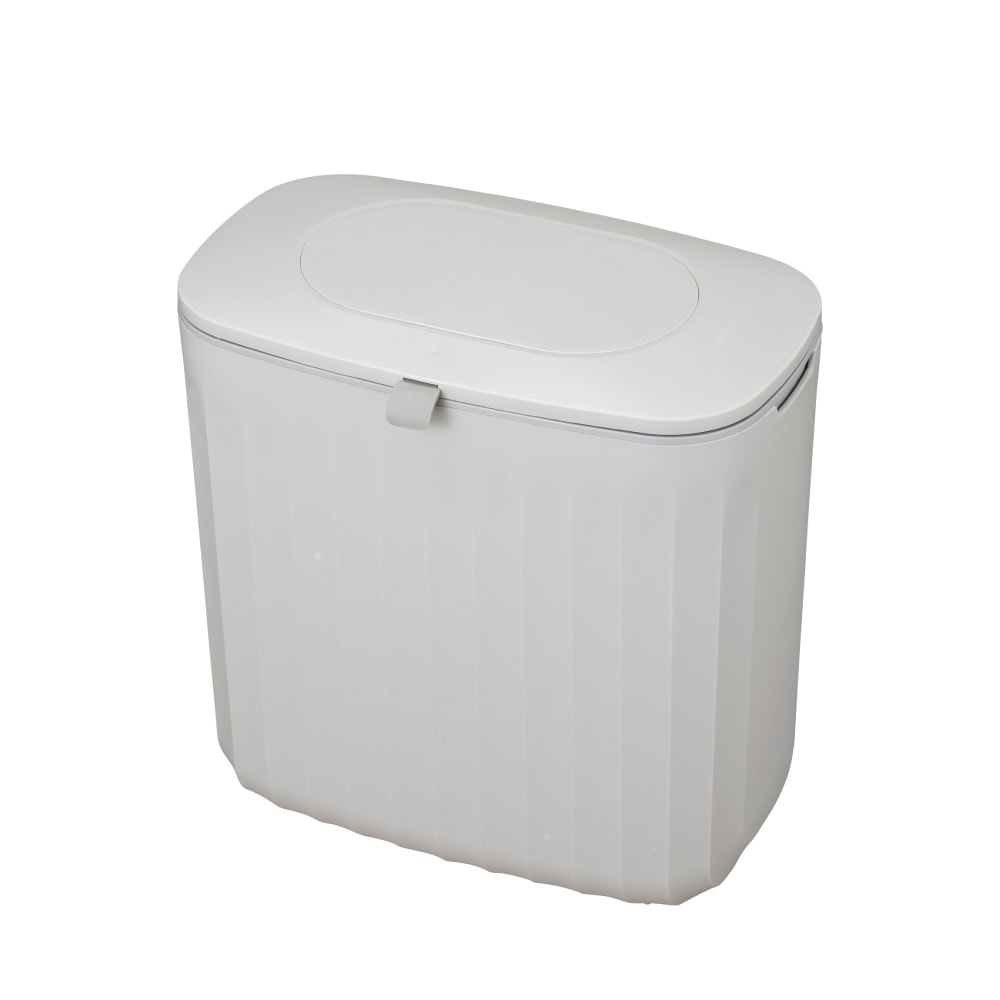 【CB JAPAN】日本櫥櫃門雙開蓋設計可掛式窄縫垃圾桶-7L