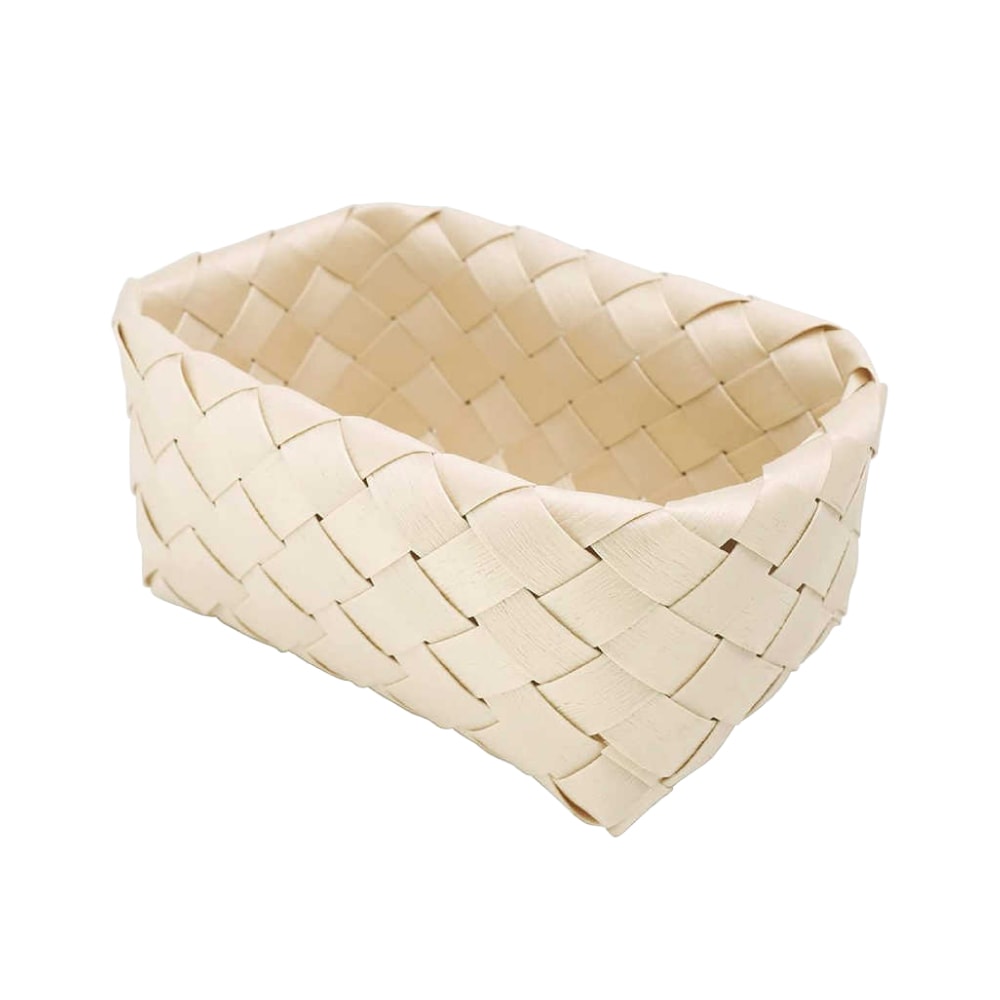 【CB JAPAN】日本仿竹編織籃(方形)可水洗置物籃/收納籃