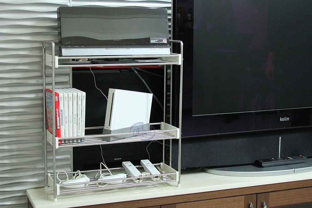 【百鈴】卡豪收不鏽鋼三層置物架2入(收納架/層架/瓶罐架/調味罐架/廚房收納)