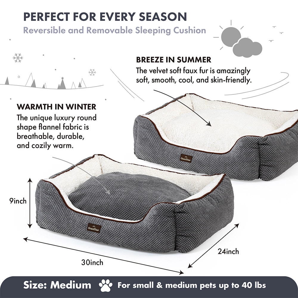 【GrandTies】時尚寵物床墊/寵物用品/狗床/貓床(GT601010301-03)可水洗/法蘭絨/天鵝絨