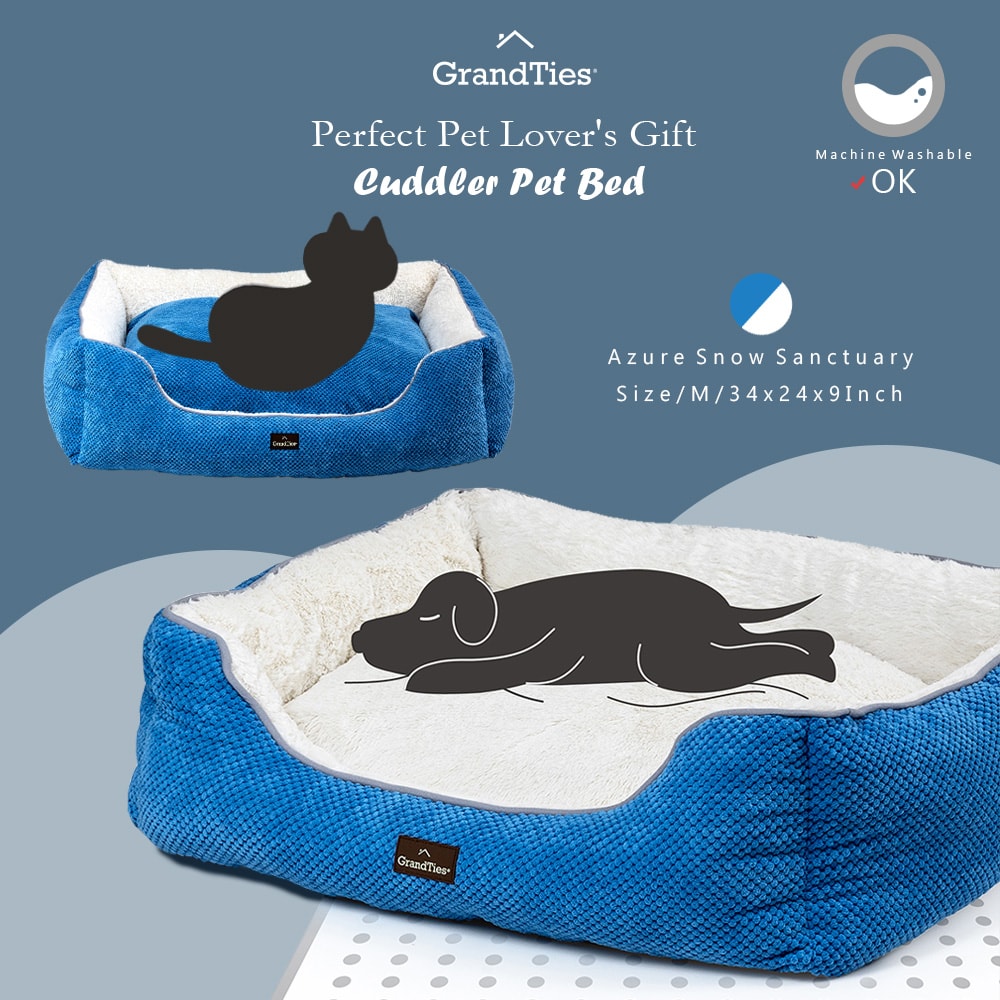【GrandTies】時尚寵物床墊/寵物用品/狗床/貓床(GT601010301-03)可水洗/法蘭絨/天鵝絨