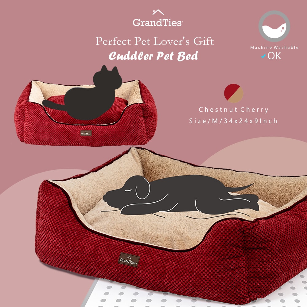 【GrandTies】時尚寵物床墊/寵物用品/狗床/貓床(GT601010301-03)可水洗/法蘭絨/天鵝絨