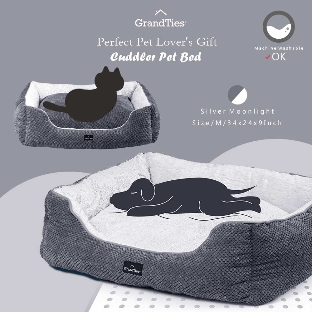【GrandTies】時尚寵物床墊/寵物用品/狗床/貓床(GT601010301-03)可水洗/法蘭絨/天鵝絨