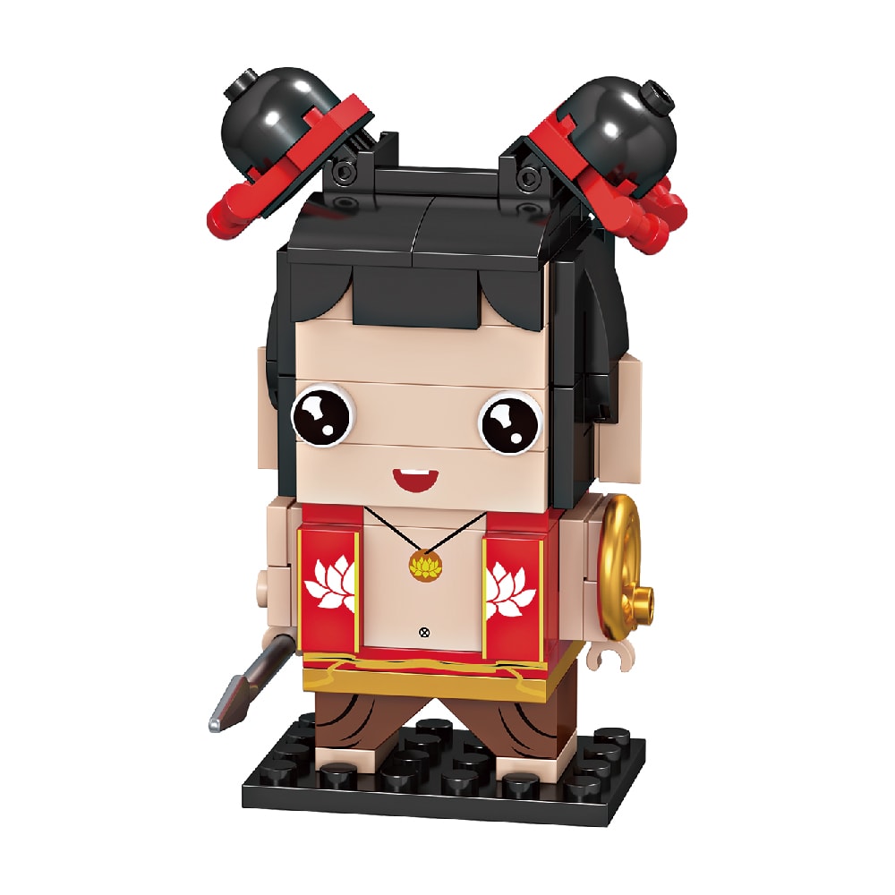 【花太太】甲辰龍開運積木組(關聖帝君/哪吒三太子/財神爺/甲辰龍)-贈福山宮開運錢母