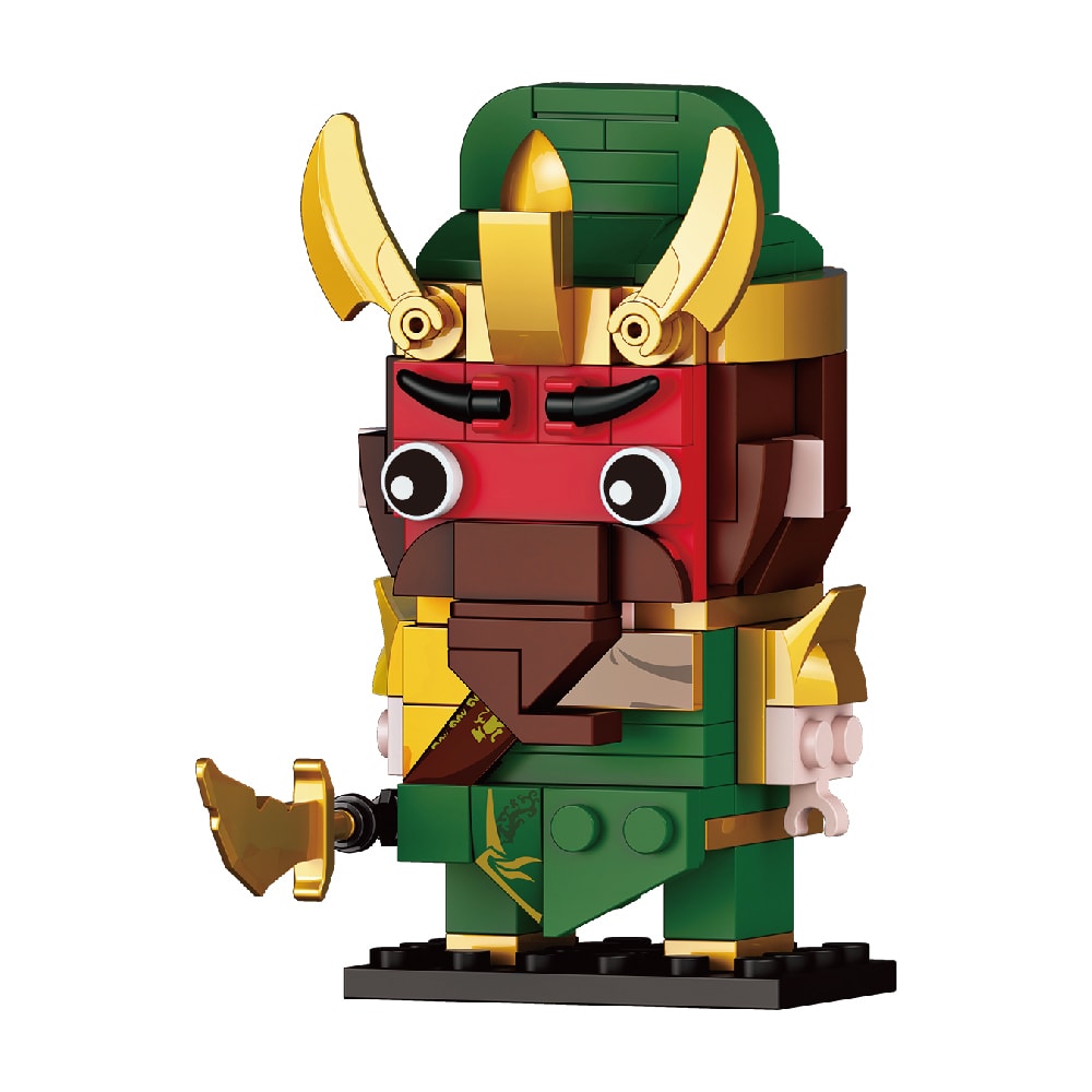 【花太太】甲辰龍開運積木組(關聖帝君/哪吒三太子/財神爺/甲辰龍)-贈福山宮開運錢母