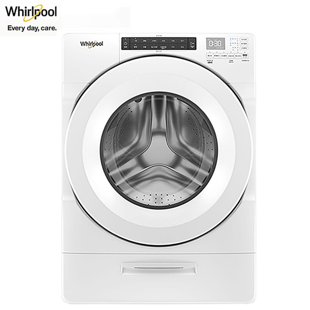 【Whirlpool 惠而浦】15公斤 Load & Go 蒸氣洗滾筒洗脫烘 8TWFC6810LW