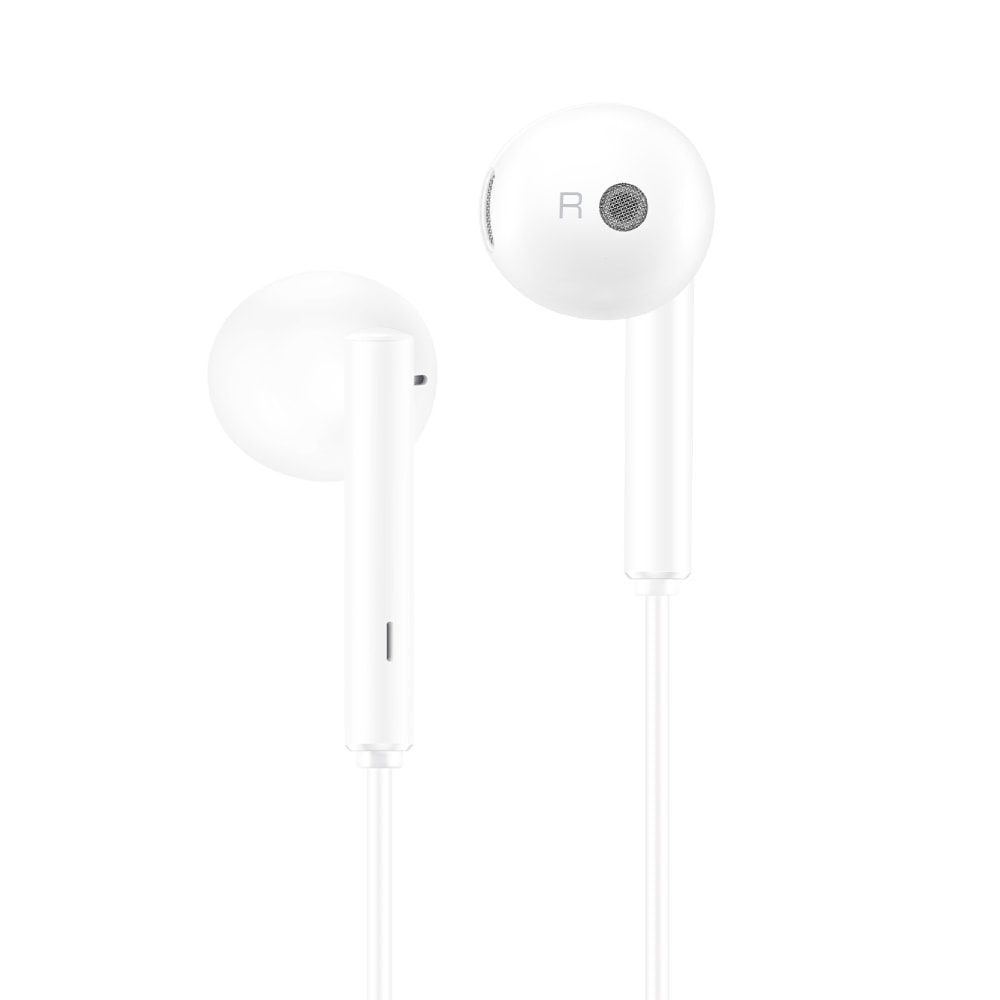 【HUAWEI 華為】原廠AM115 半入耳式耳機 3.5mm - 白 (盒裝)