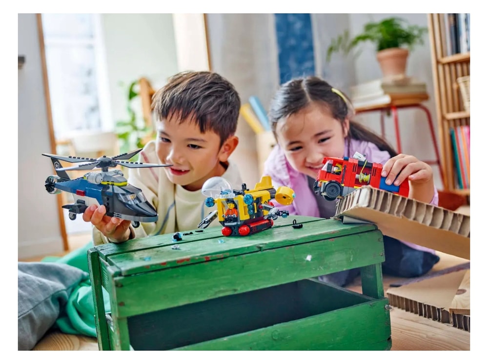 【LEGO 樂高】磚星球〡 60462 城市系列 直升機、消防車和潛水艇套裝 Helicopter, Fire Truck & Submarine Remix