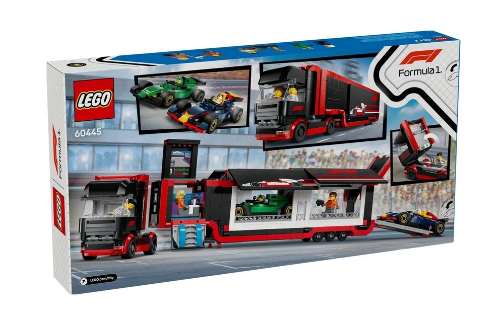 【LEGO 樂高】磚星球〡 60445 城市系列 F1卡車和RB20與AMR24F1汽車 F1® Truck with RB20 & AMR24 F1® Cars