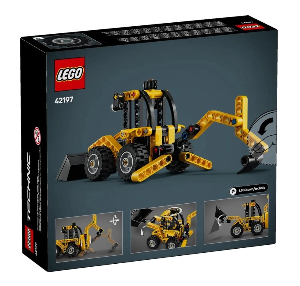 【LEGO 樂高】磚星球〡 42197 動力科技 反鏟裝載機 Backhoe Loader