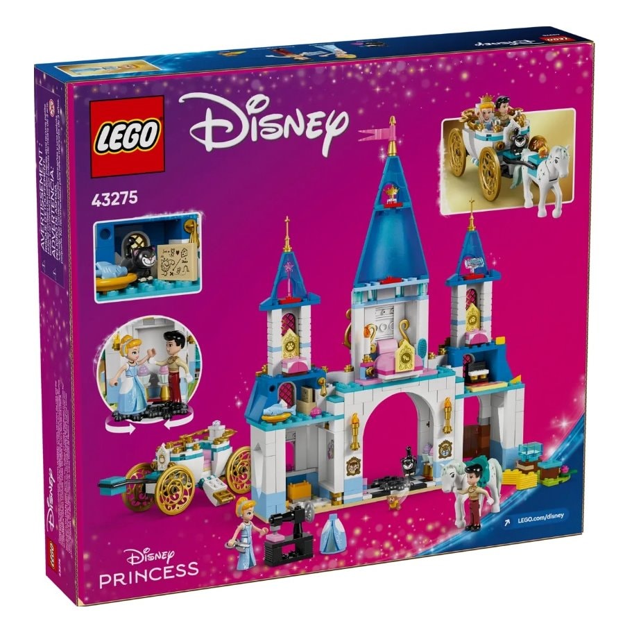 【LEGO 樂高】磚星球〡 43275 迪士尼系列 灰姑娘的城堡和馬車 Cinderella's Castle & Horse Carriage