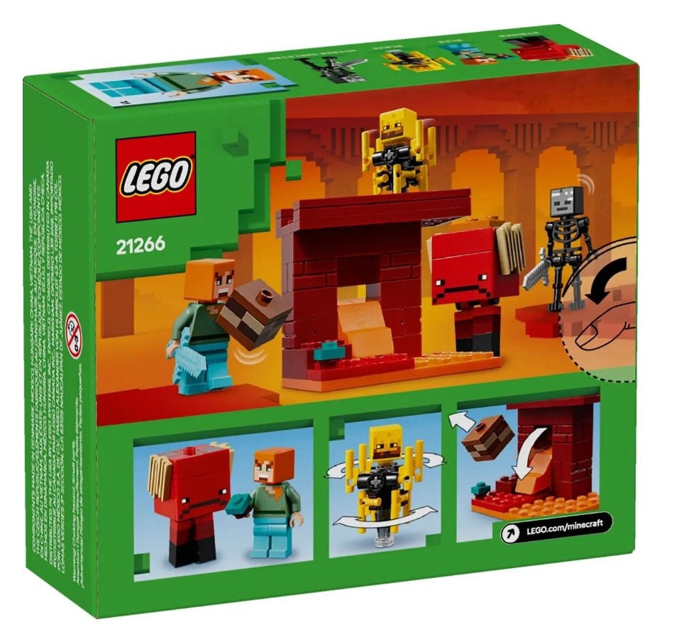 【LEGO 樂高】磚星球〡 21266 當個創世神 下界熔岩之戰 The Nether Lava Battle