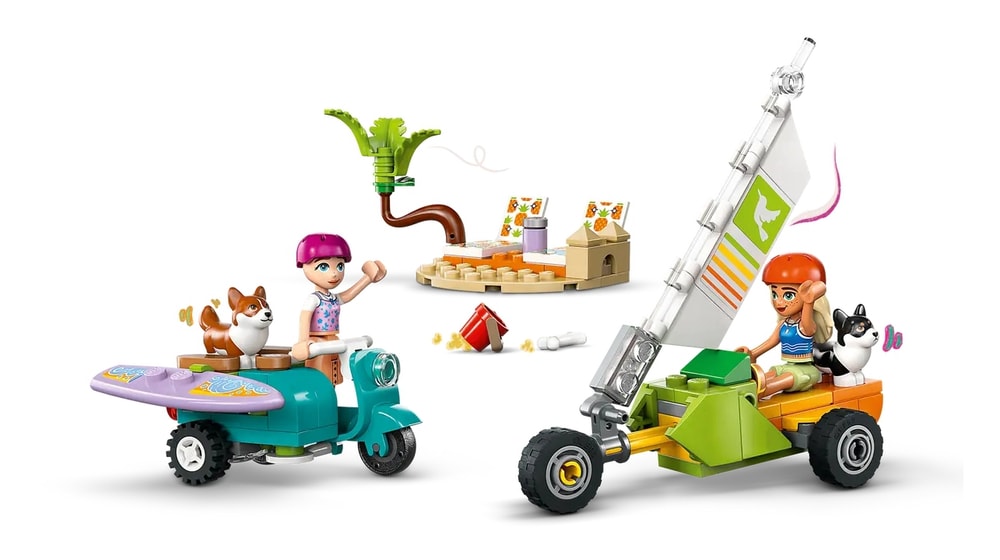 【LEGO 樂高】磚星球〡 42641 好朋友系列 衝浪狗狗和摩托車冒險 Surfing Dogs and Scooter Adventure