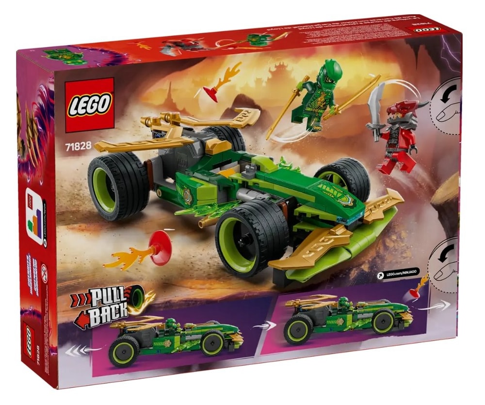 【LEGO 樂高】磚星球〡 71828 旋風忍者 勞埃德的迴力賽車 Lloyd's Pull-Back Race Car