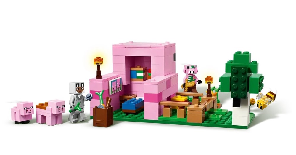 【LEGO 樂高】磚星球〡 21268 當個創世神 豬寶寶屋 The Baby Pig House