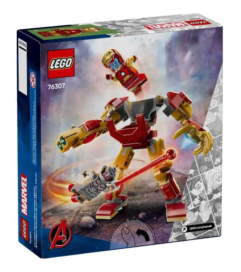 【LEGO 樂高】磚星球〡 76307 漫威系列 鋼鐵人機甲大戰奧創 Iron Man Mech vs. Ultron